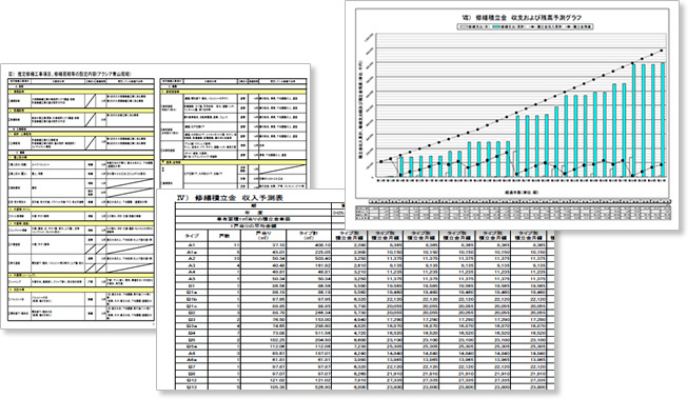 長期修繕計画書のイメージ図